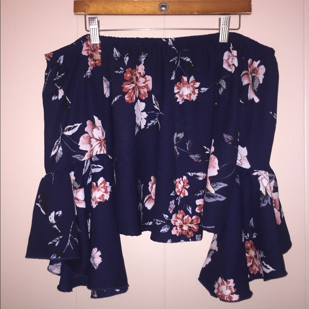 Charlotte Russe Off the Shoulder Flowy Top